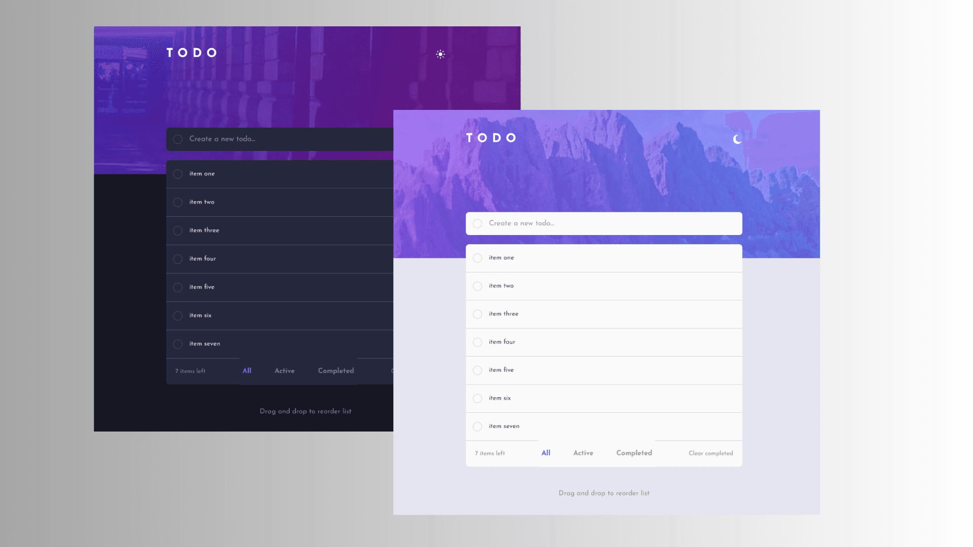 Demo display of Todo App
